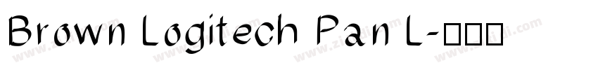 Brown Logitech Pan L字体转换